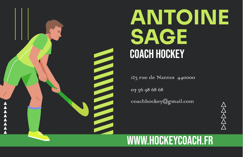 Carte de visite — Coach Hockey